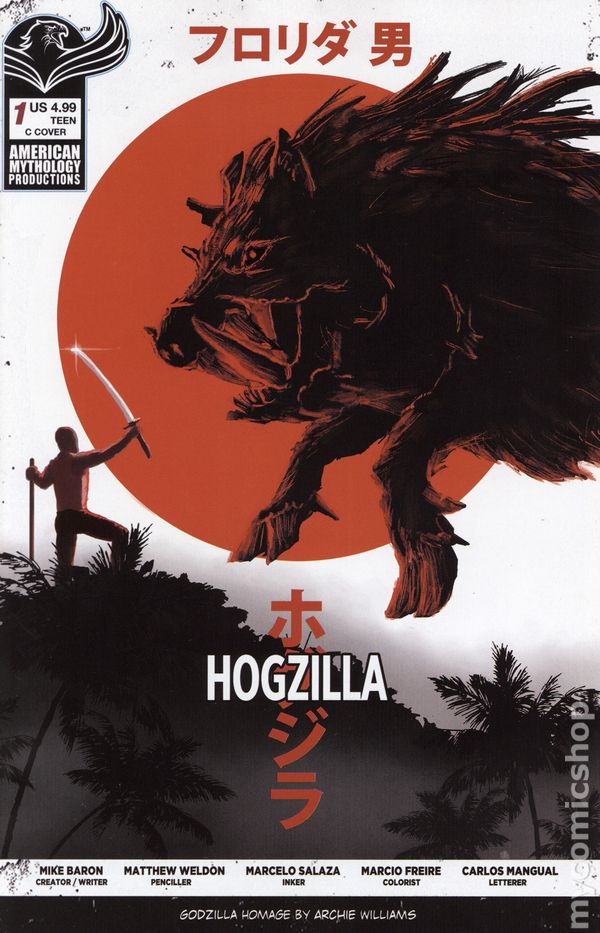 Florida Man vs Hogzilla #1 Cover C Minus One FOC Variant