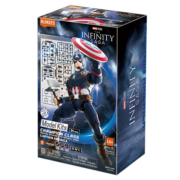 Marvel Blokees: 5.3-inch Champion Class Model Kit - CC03 Infinity SAGA Captain America