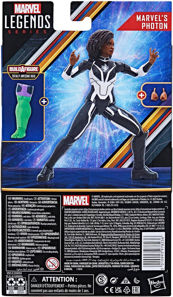 Marvel's Photon - Captain Marvel Legends 6in Action Figure (Awesome Hulk BAF)