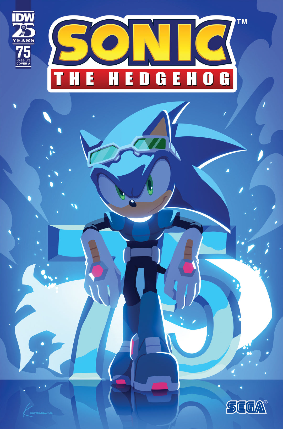 Sonic The Hedgehog #75 Cover A Sonic Team