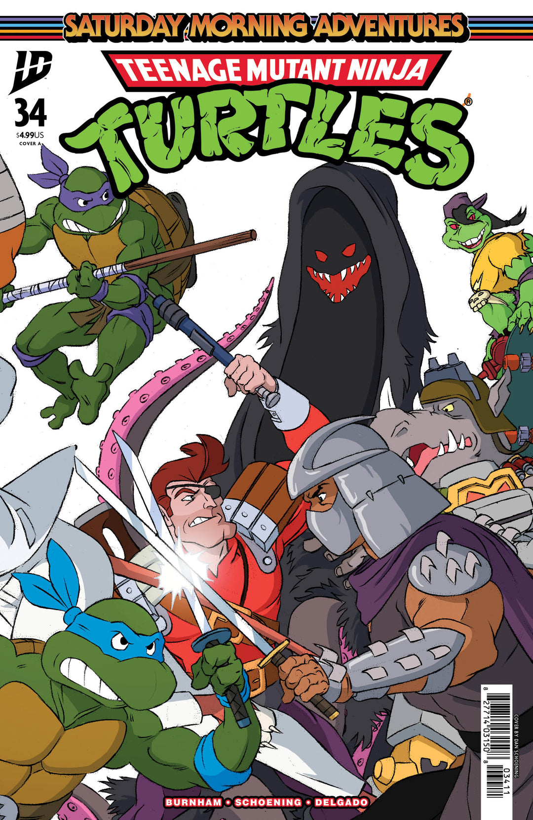 Teenage Mutant Ninja Turtles: Saturday Morning Adventures (2023) #34 Cover A (Schoening Connecting Cover Set)