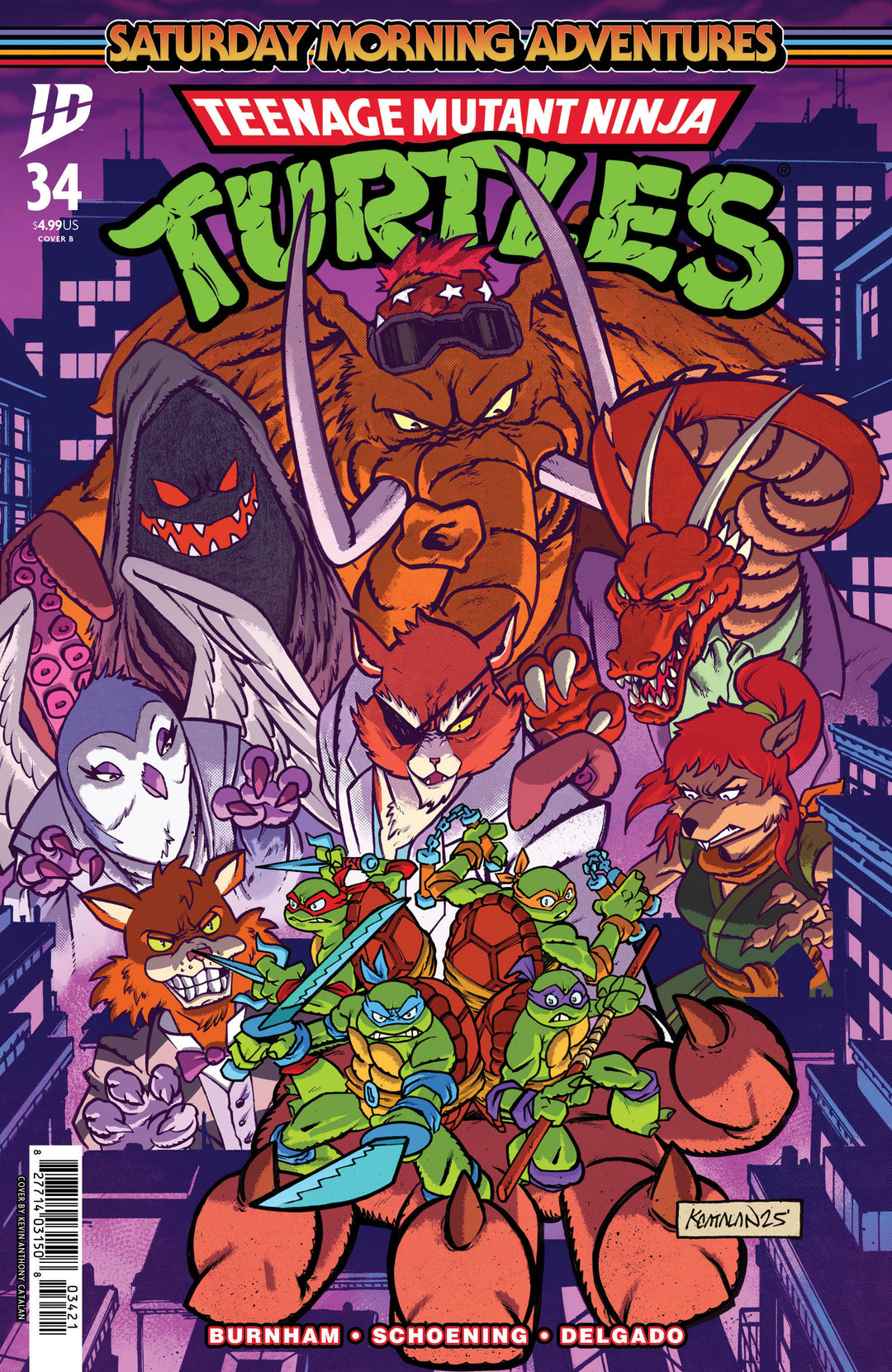 Teenage Mutant Ninja Turtles: Saturday Morning Adventures (2023) #34 Variant B (Catalan)