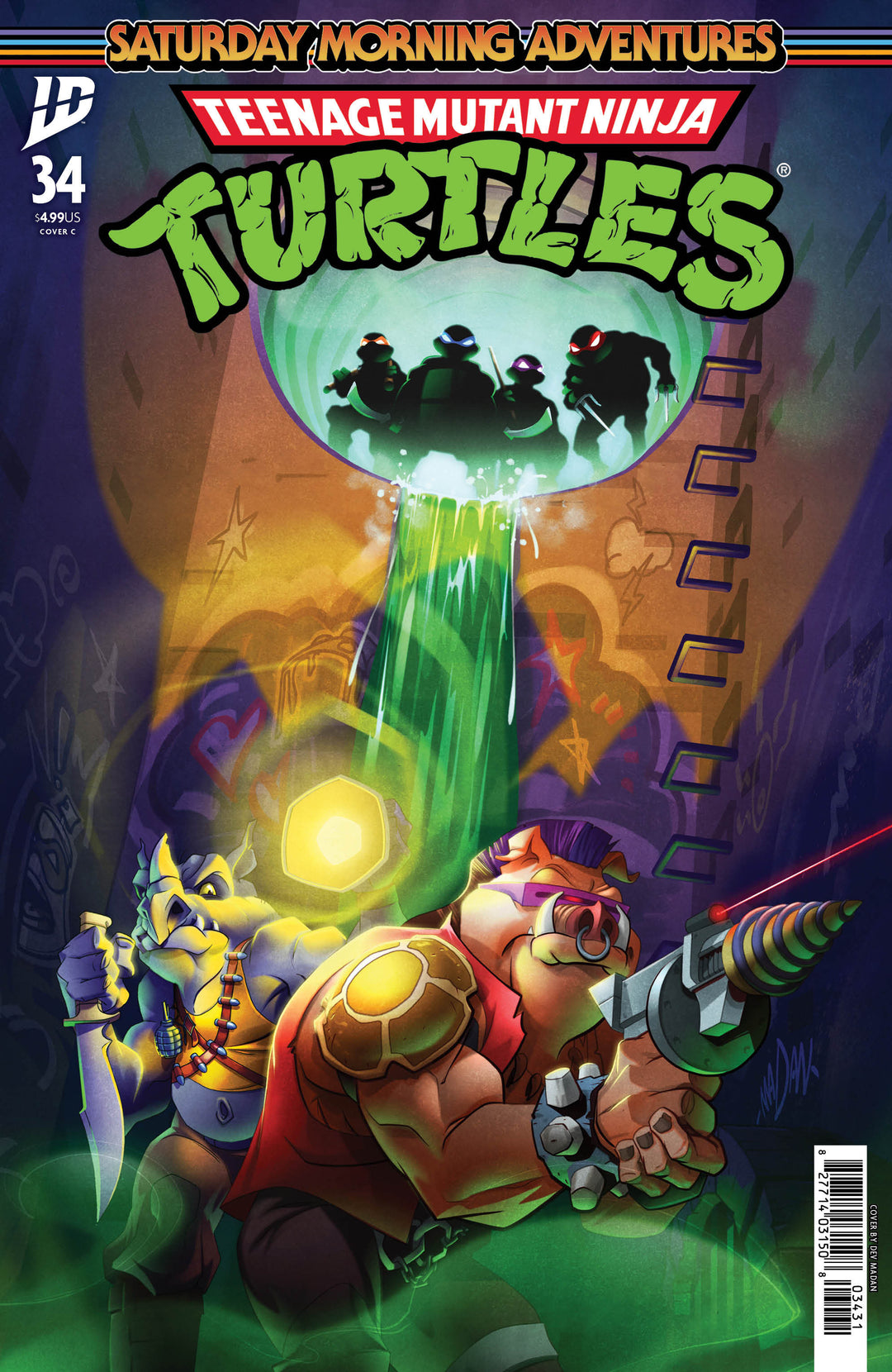 Teenage Mutant Ninja Turtles: Saturday Morning Adventures (2023) #34 Variant C (Madan)