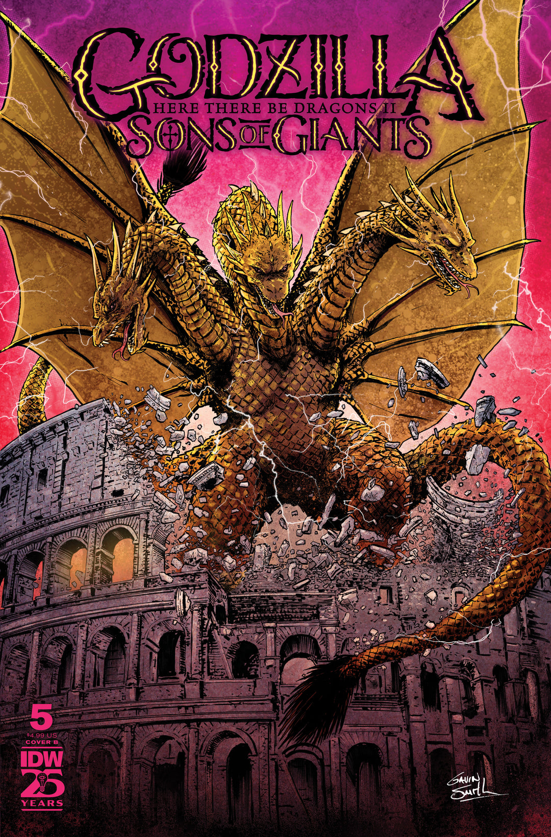 Godzilla Here There Be Dragons II Sons Of Giants #5 Variant B (Smith)