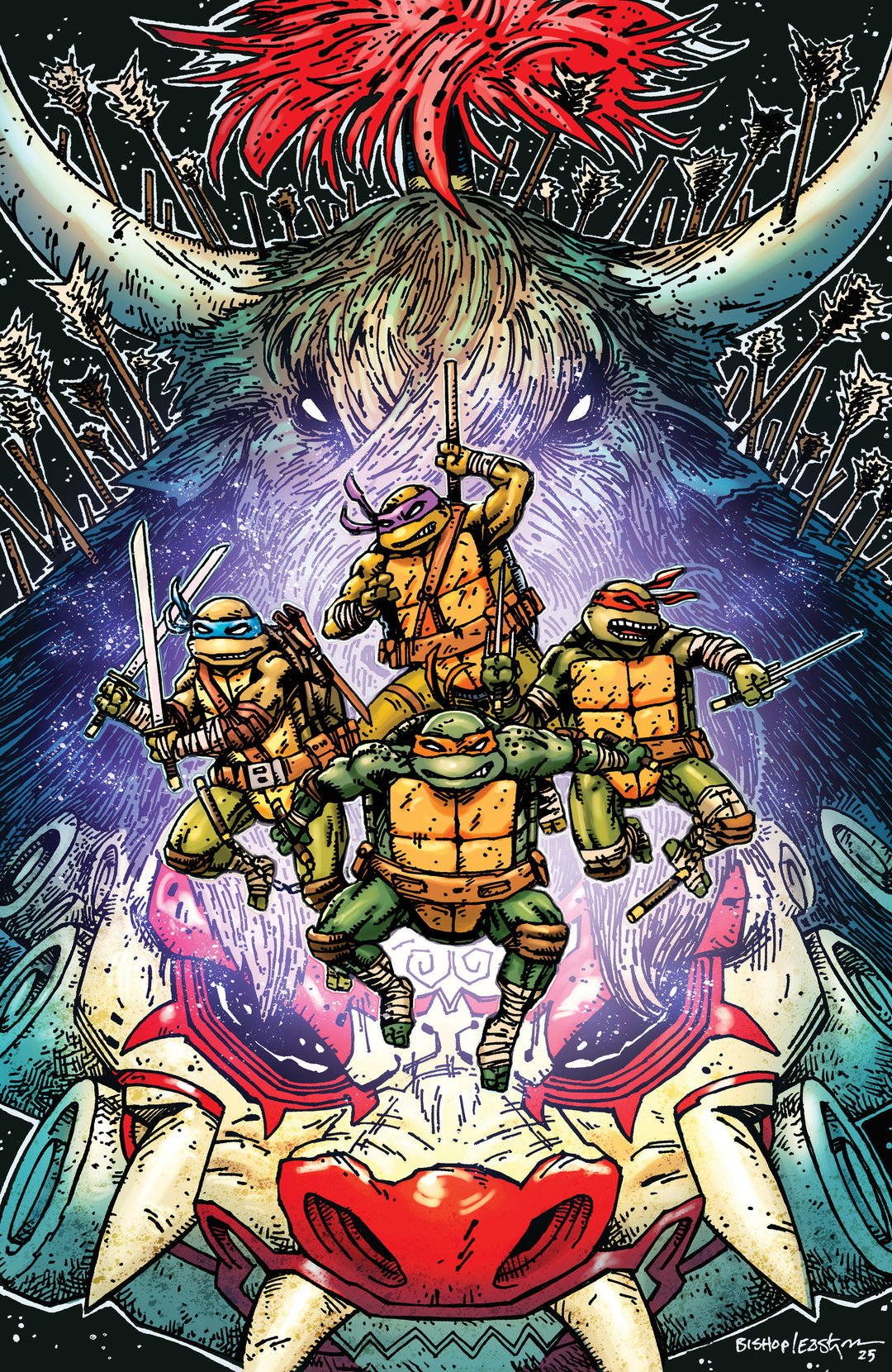 Teenage Mutant Ninja Turtles (2024) #13 Variant G (1:25) (Eastman & Bishop Full Art)