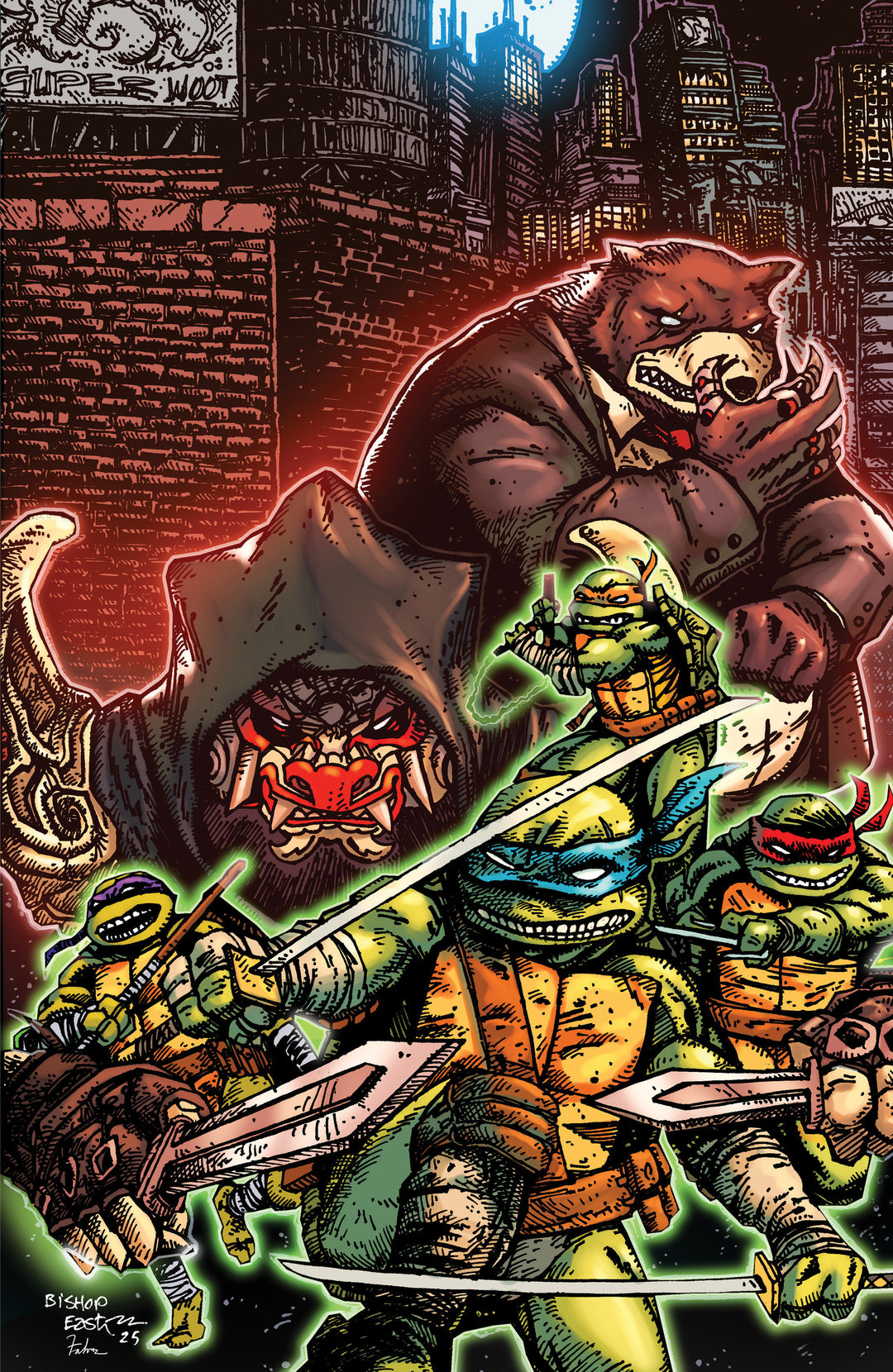Teenage Mutant Ninja Turtles (2024) #14 Variant E (1:25) (Eastman & Bishop Full Art)