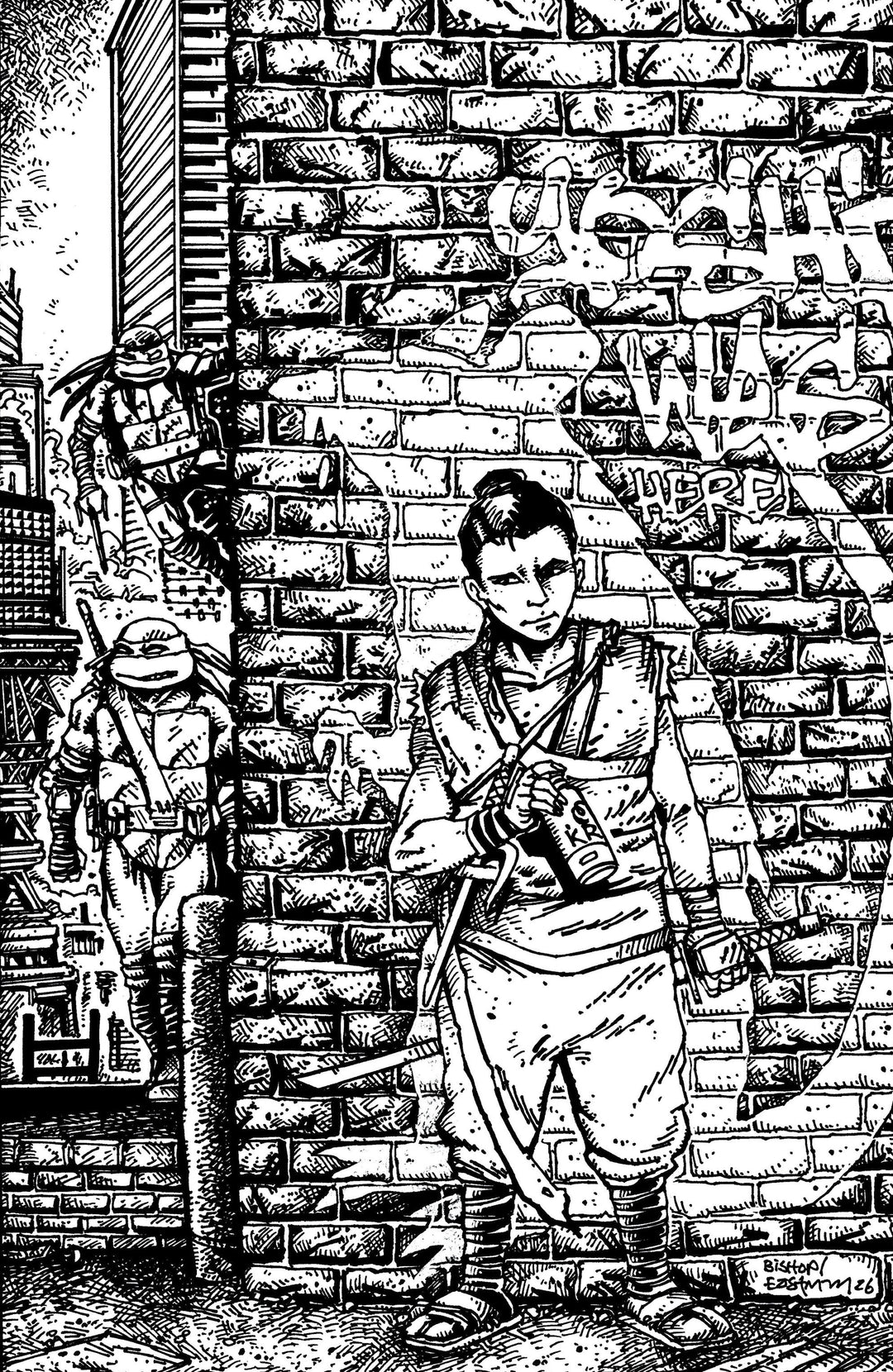 Teenage Mutant Ninja Turtles (2024) #18 Variant E (1:10) (Eastman & Bishop Full Art Inks)