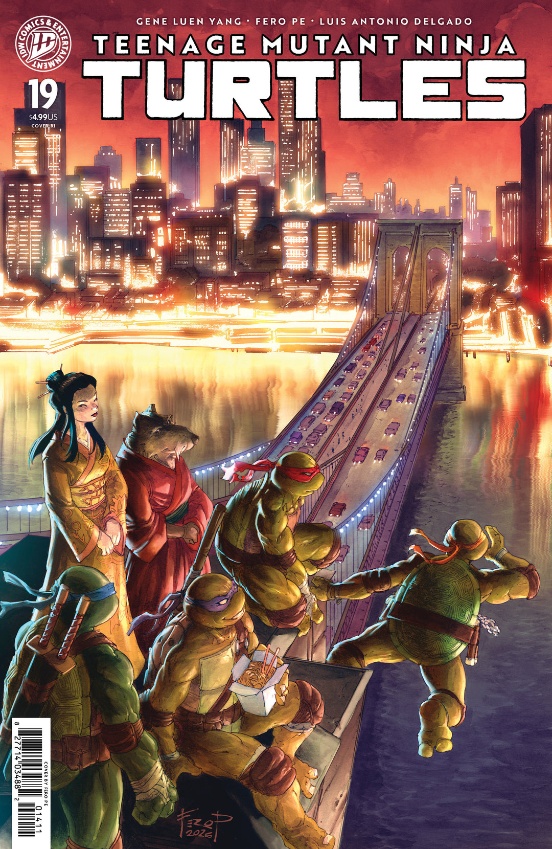 Teenage Mutant Ninja Turtles (2024) #19 Variant F (1:25) (Pe)