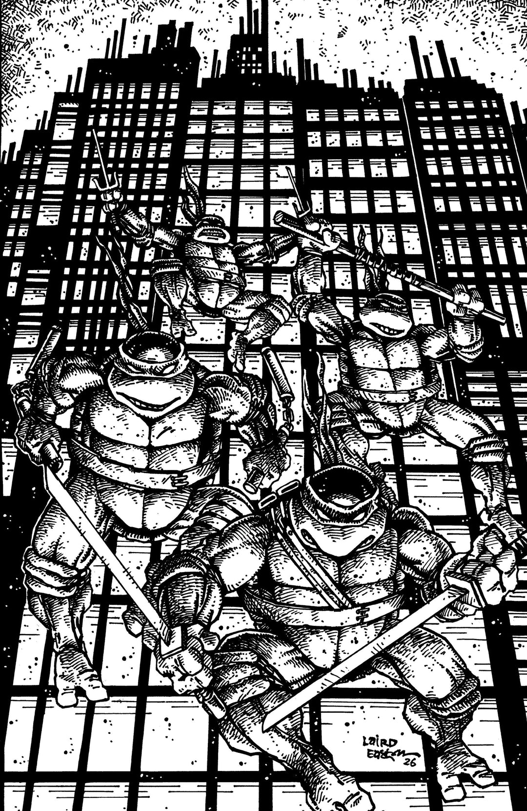 Teenage Mutant Ninja Turtles (2024) #20: 300th Issue Special Variant H 1:25 (Eastman & Laird Full Art Inks)