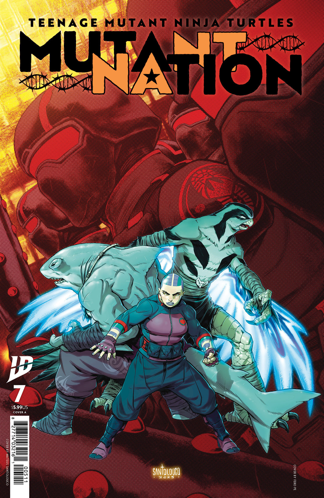 Teenage Mutant Ninja Turtles Mutant Nation #7 Cover A (Santolouco)