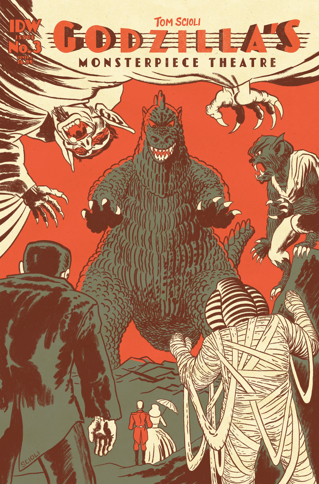 Godzilla Monsterpiece Theatre #3 Cover A Scioli