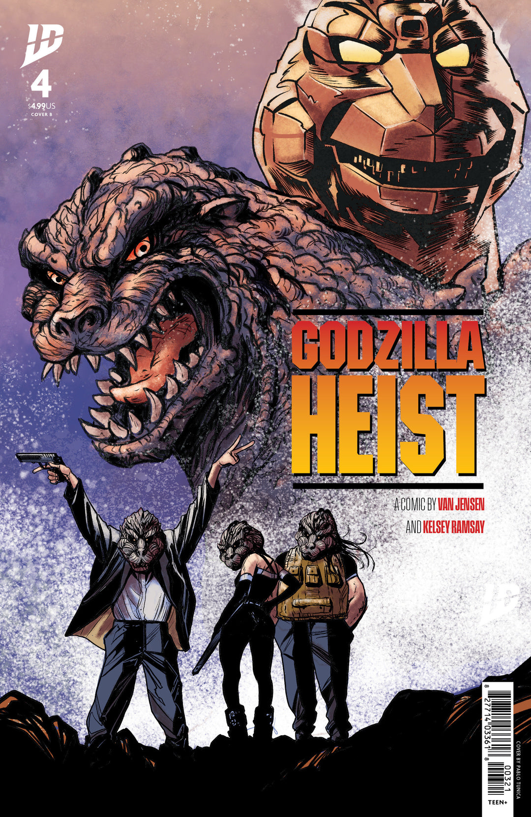 Godzilla Heist #4 Variant B (Tunica Movie Poster Variant)