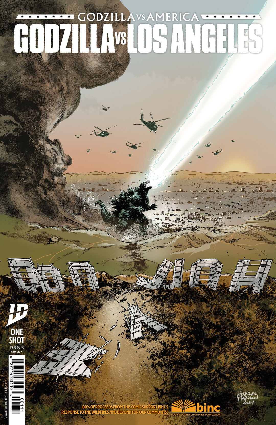 Godzilla vs America Los Angeles (One Shot) Cover A (Hardman)