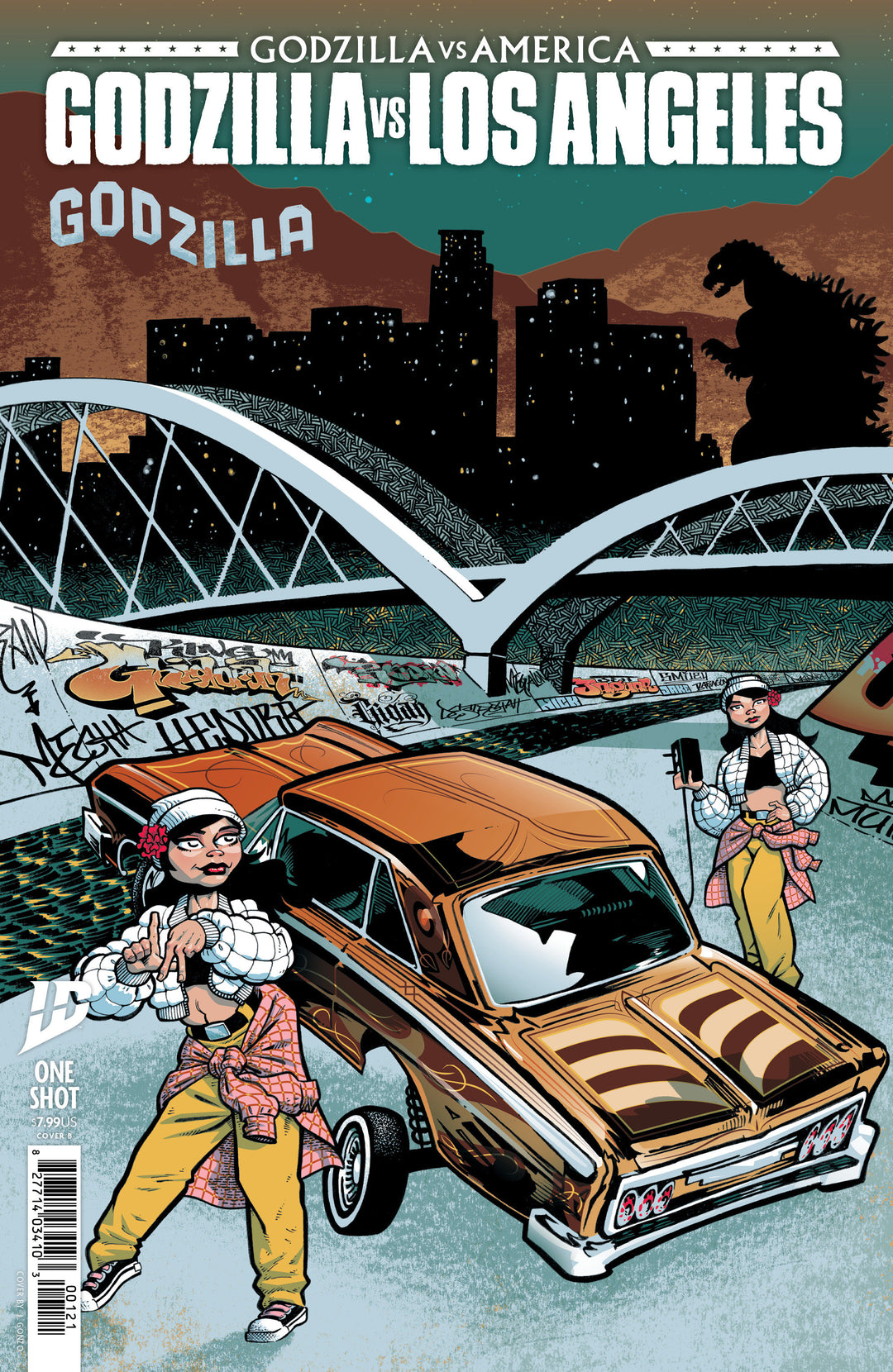Godzilla vs America Los Angeles (One Shot) Variant B (J. Gonzo)