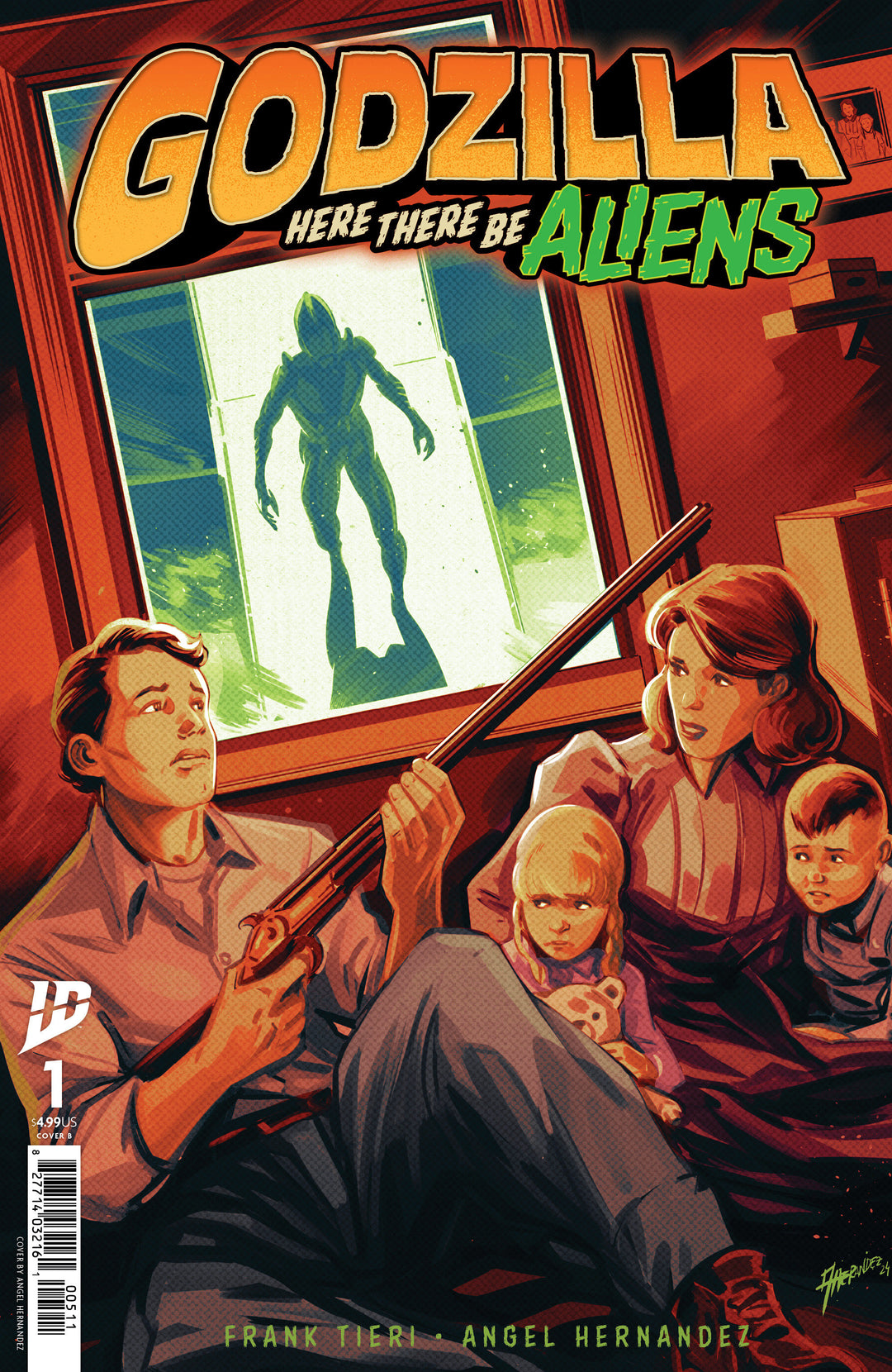 Godzilla Here There Be Aliens #1 Variant B (Hernandez)