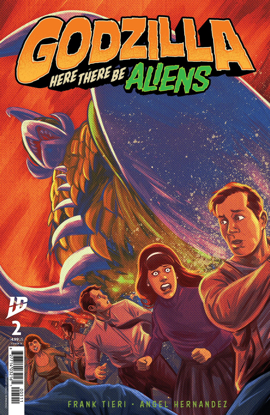 Godzilla Here There Be Aliens #2 Variant B (Hernandez)