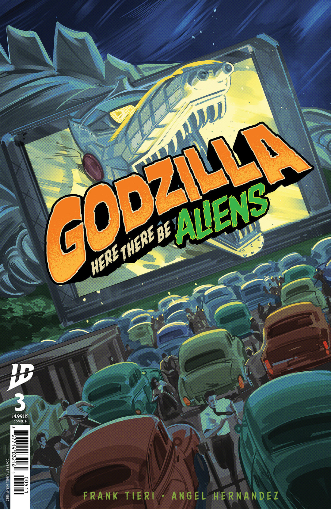 Godzilla Here There Be Aliens #3 Variant B (Hernandez)