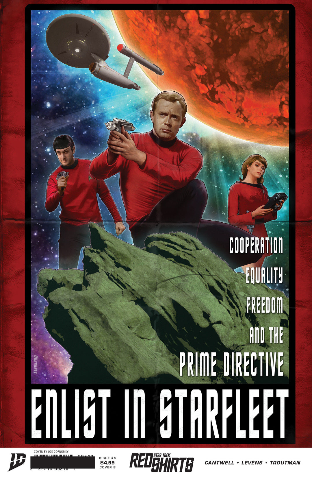 Star Trek Red Shirts #5 Variant B (Corroney Federation Recruitment)