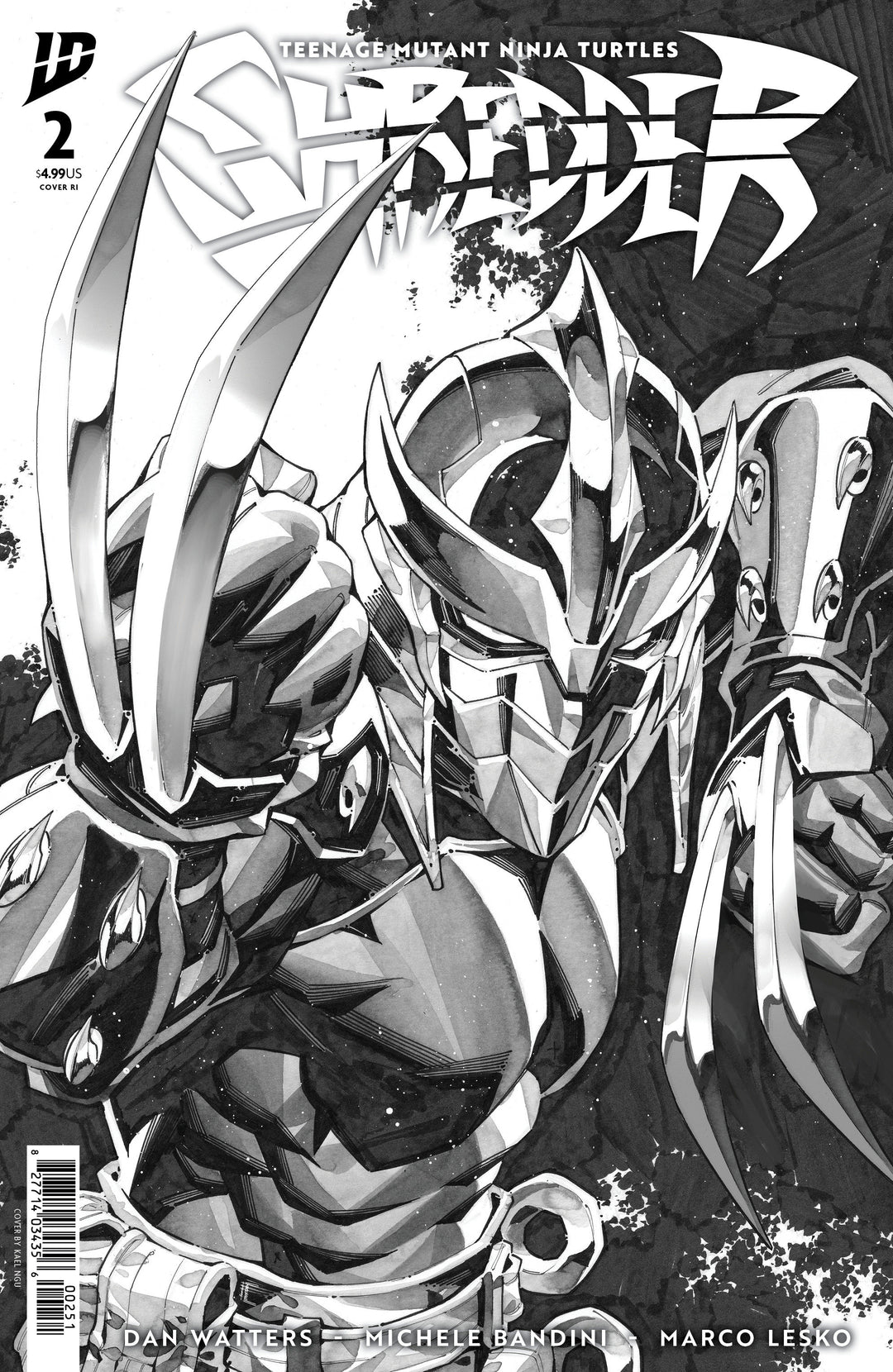 Teenage Mutant Ninja Turtles Shredder #2 Variant E (1:25) (Ngu Ink Wash)