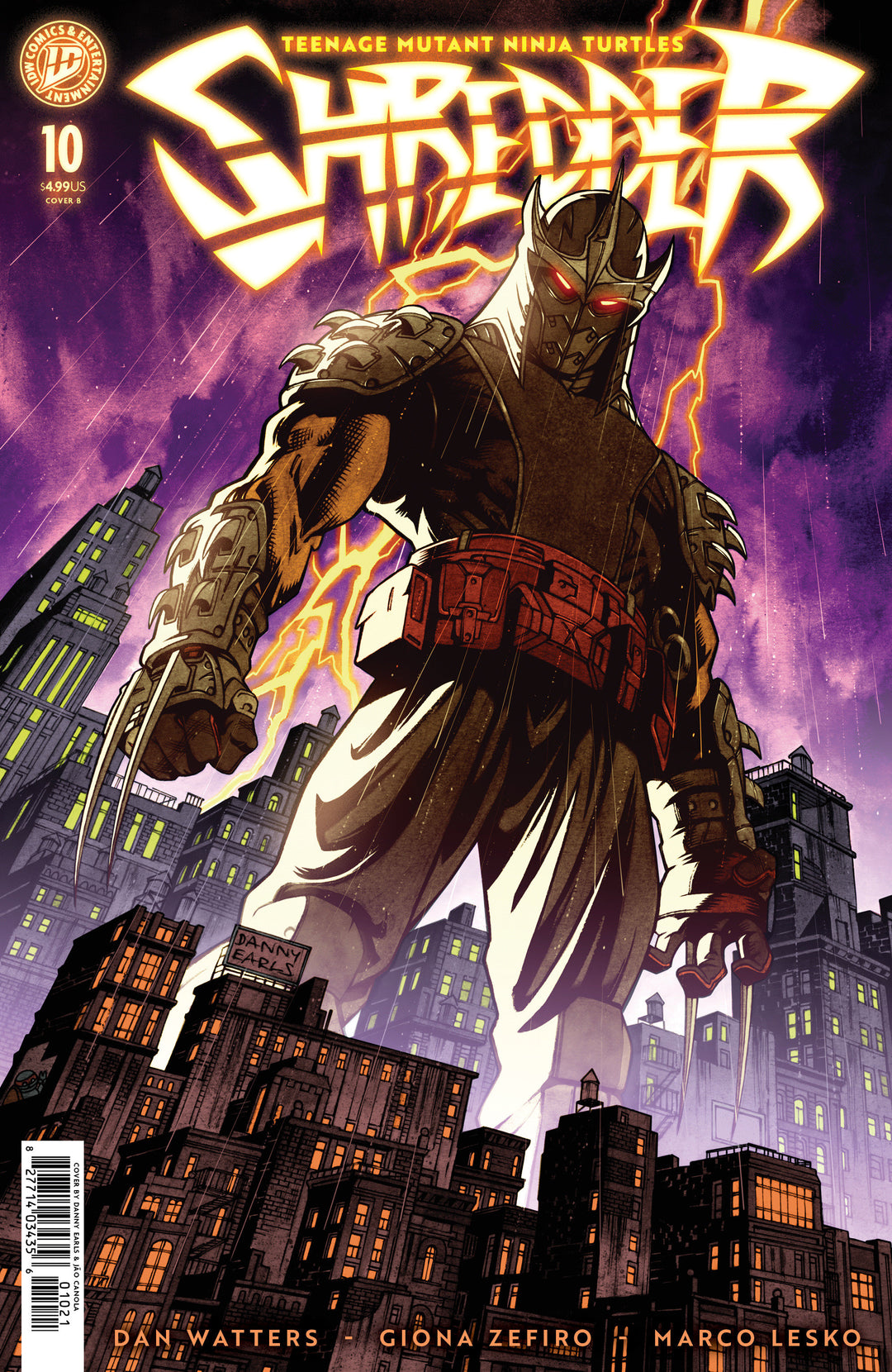 Teenage Mutant Ninja Turtles Shredder #10 Variant B (Earls)