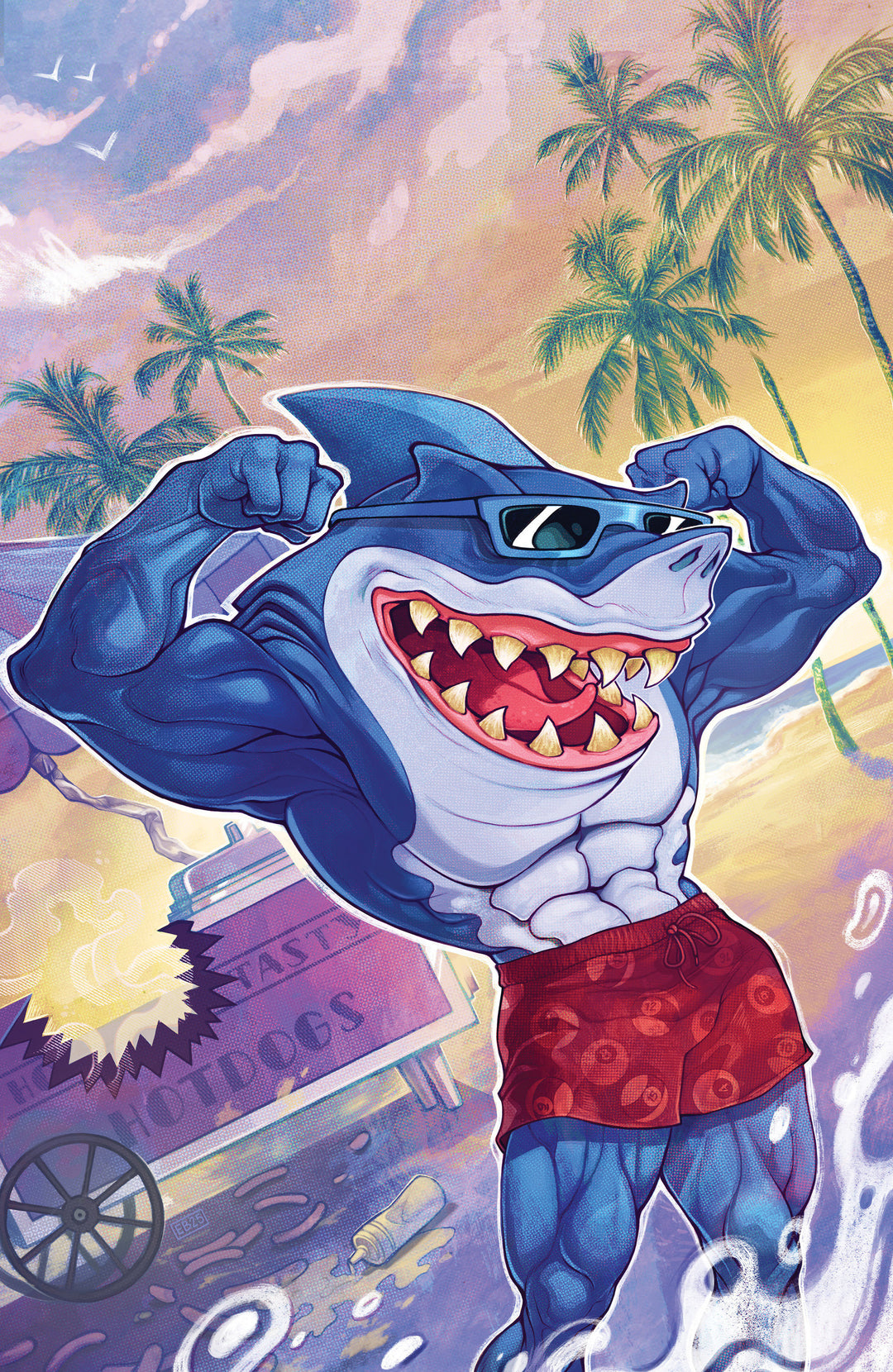Street Sharks #1 Variant E (1:10) (Beals Full Art)