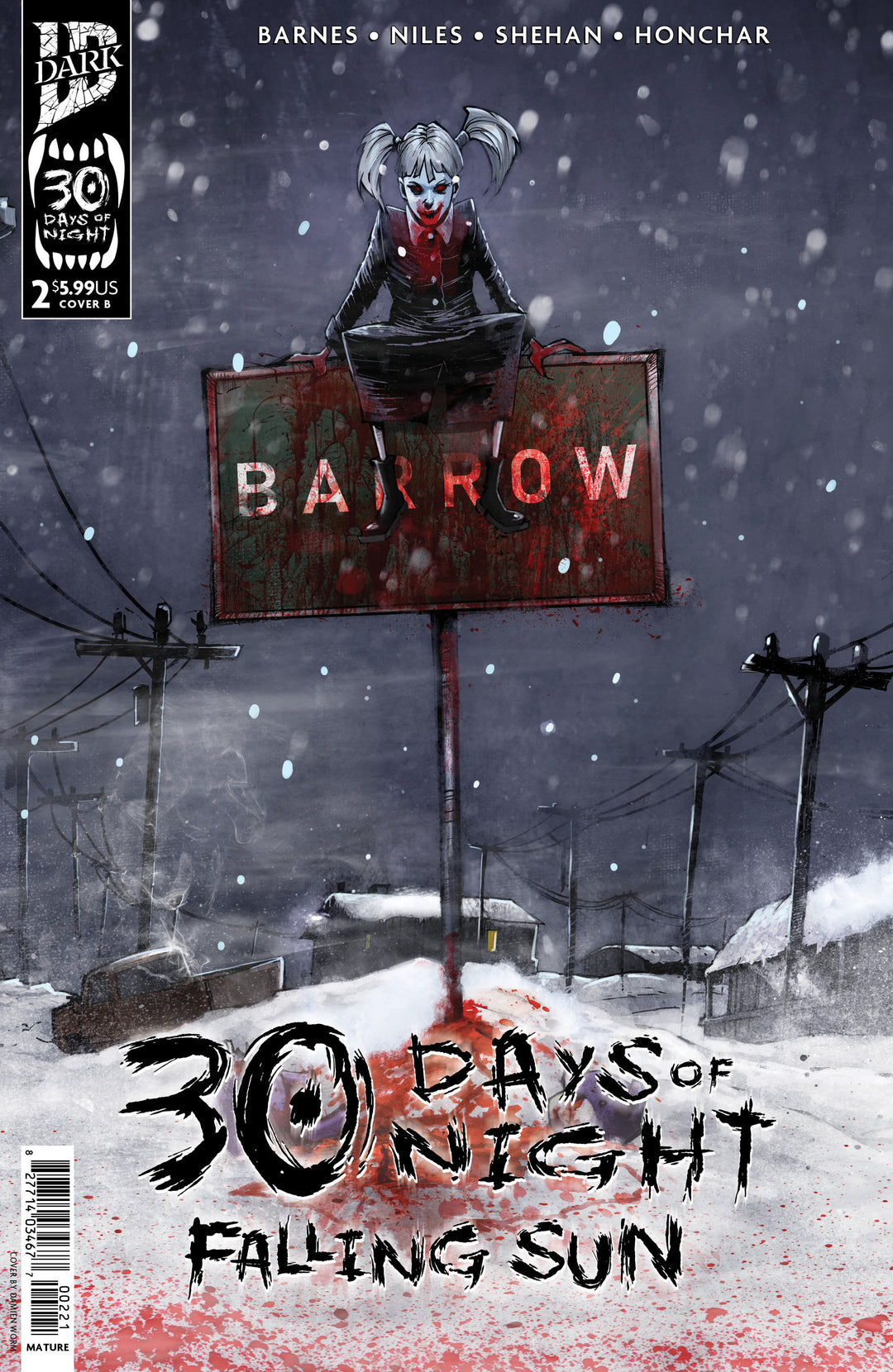 30 Days Of Night Falling Sun #2 Variant B (Damien Worm)