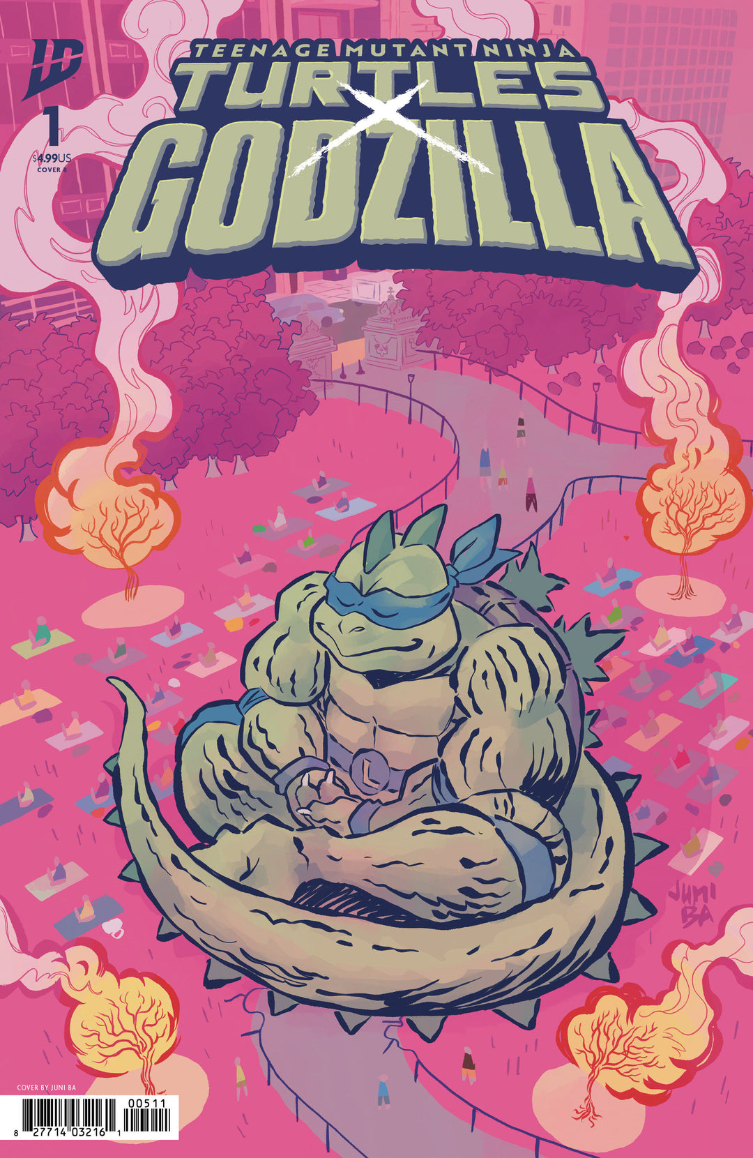 Teenage Mutant Ninja Turtles X Godzilla #1 Variant B (Ba)