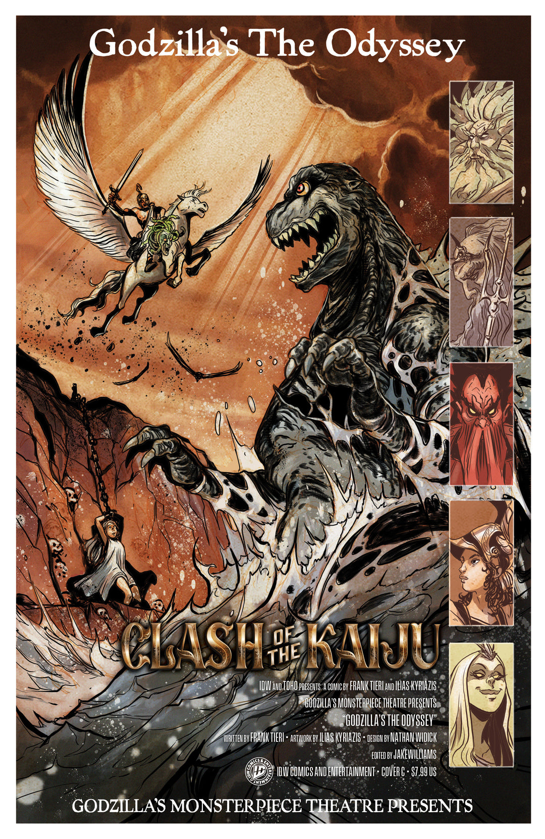 Godzilla’s Monsterpiece Theatre Presents Godzilla’s The Odyssey (One Shot) Variant C (Tunica Movie Homage Cover)