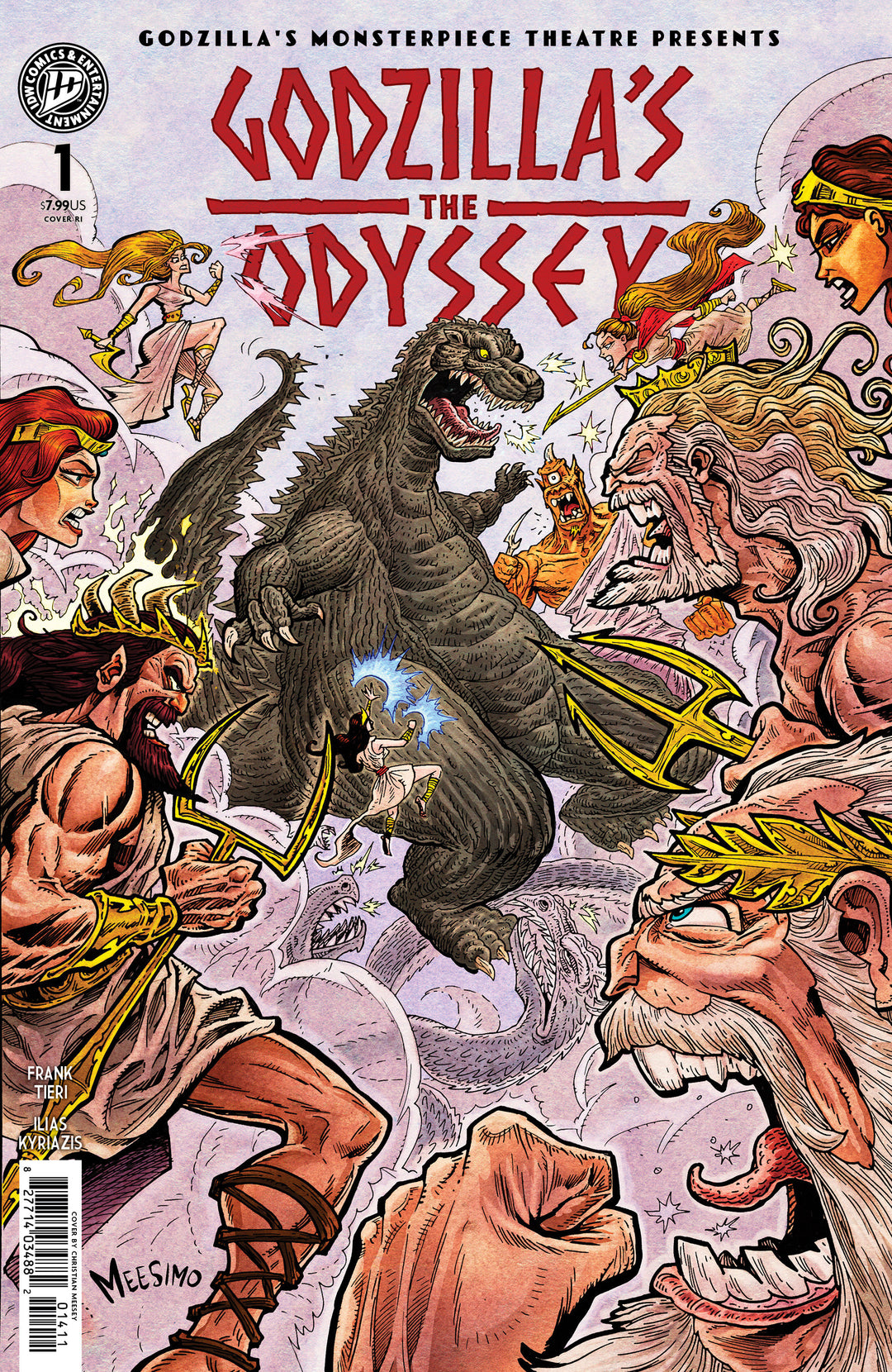 Godzilla’s Monsterpiece Theatre Presents Godzilla’s The Odyssey (One Shot) Variant (1:10) (Meesey)
