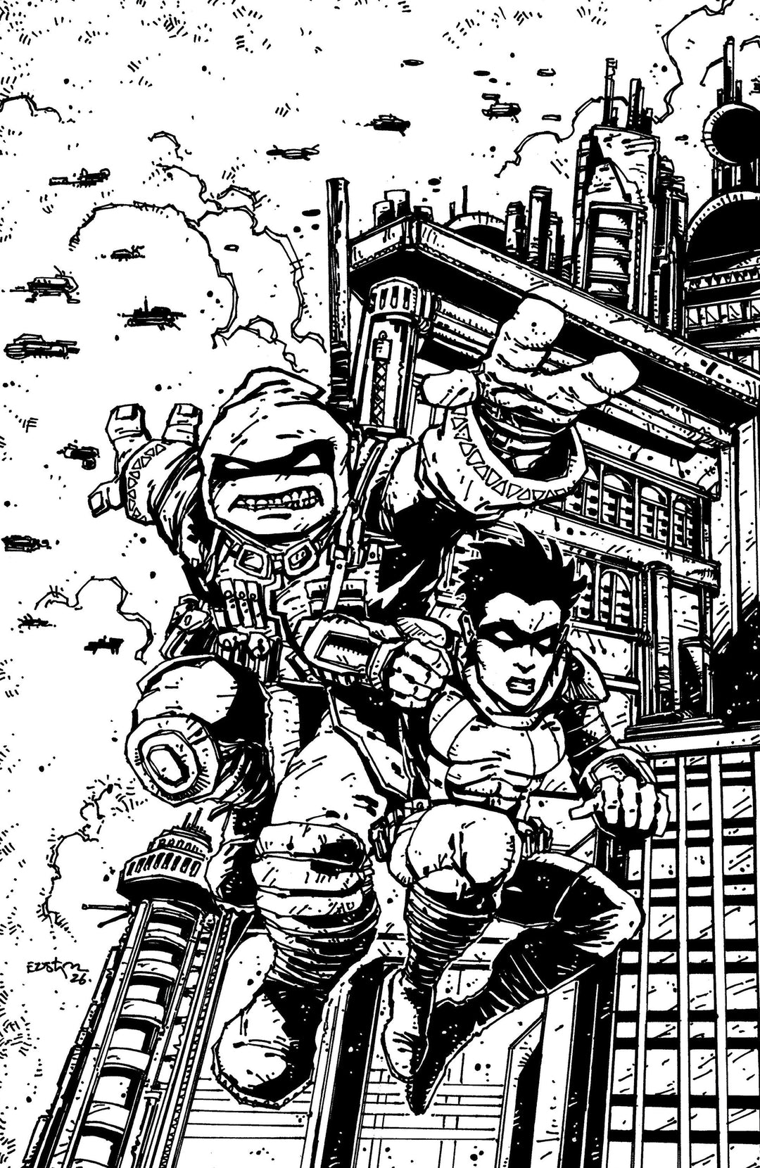 Teenage Mutant Ninja Turtles The Last Ronin Training Day (One Shot) Variant F (1:50) (Eastman Full Art Inks)
