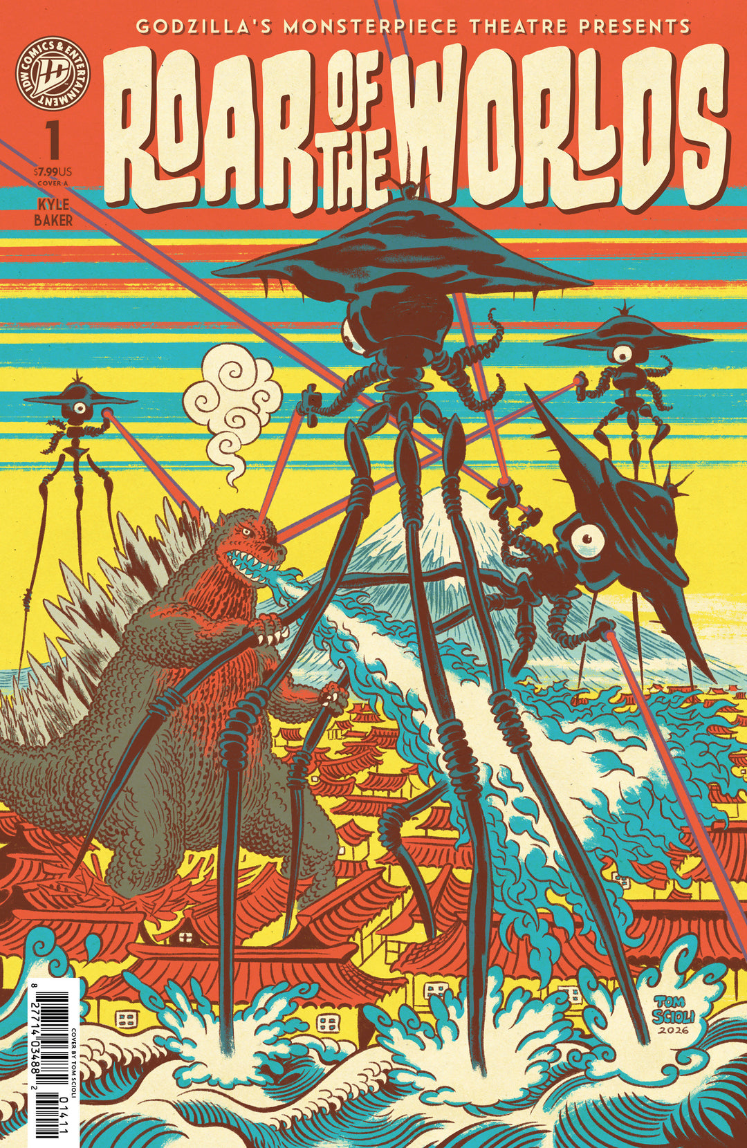Godzilla's Monsterpiece Theatre Presents Roar Of The Worlds (One Shot) Cover A (Scioli)