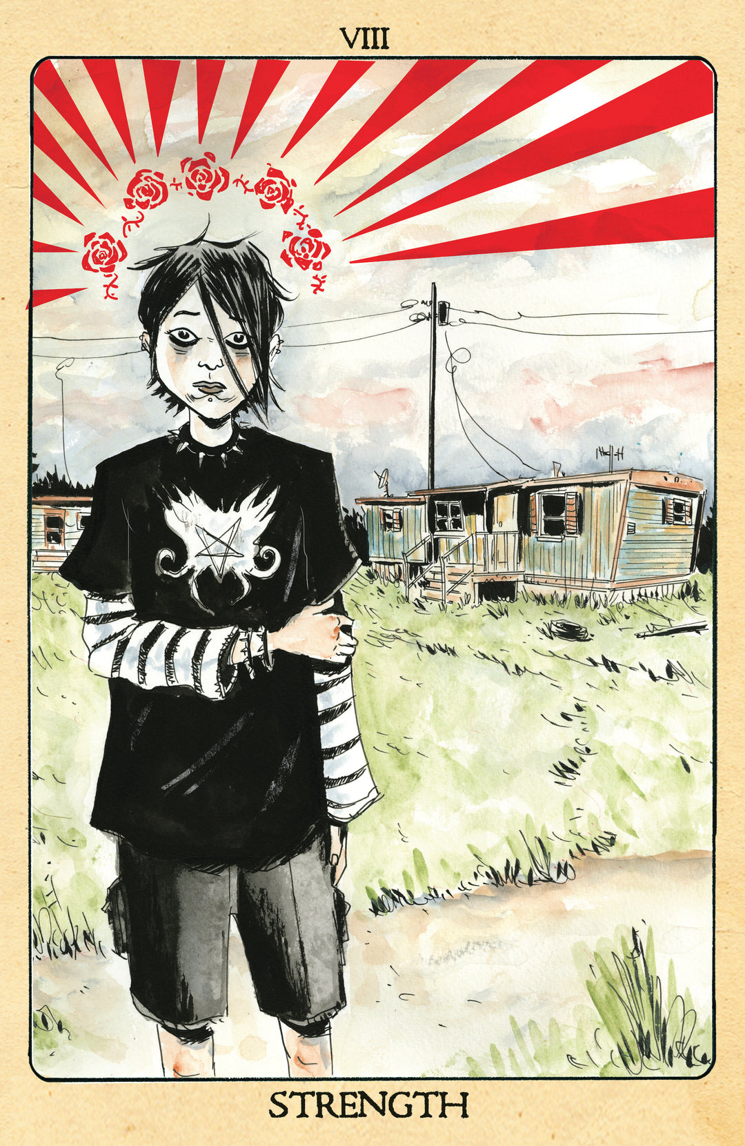 Minor Arcana #8 D (1:10) Variant Edition Tarot Card Variant (Full Art, Lemire)