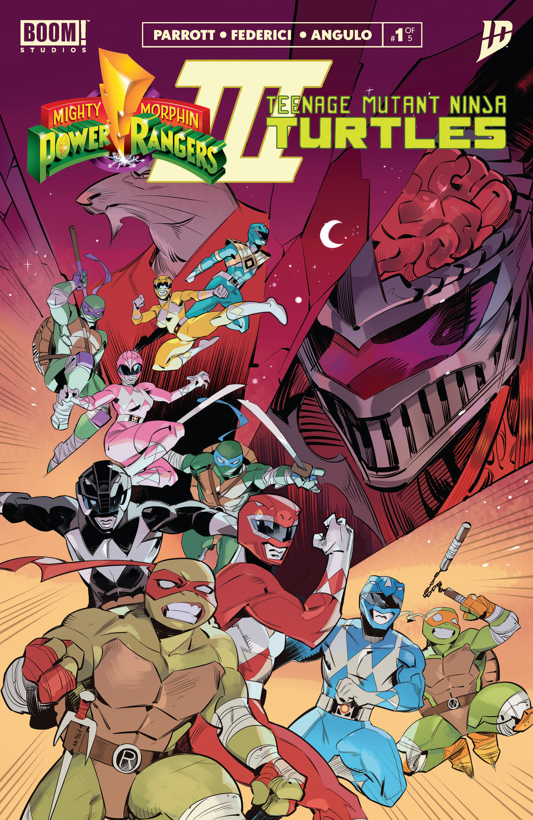 Mighty Morphin Power Rangers Teenage Mutant Ninja Turtles III #1 ZB (2nd Print) (Dressed, Nishijima)