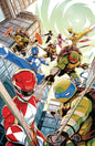 Mighty Morphin Power Rangers Teenage Mutant Ninja Turtles III #1 E Variant (Full Art, Foil, Zonno)