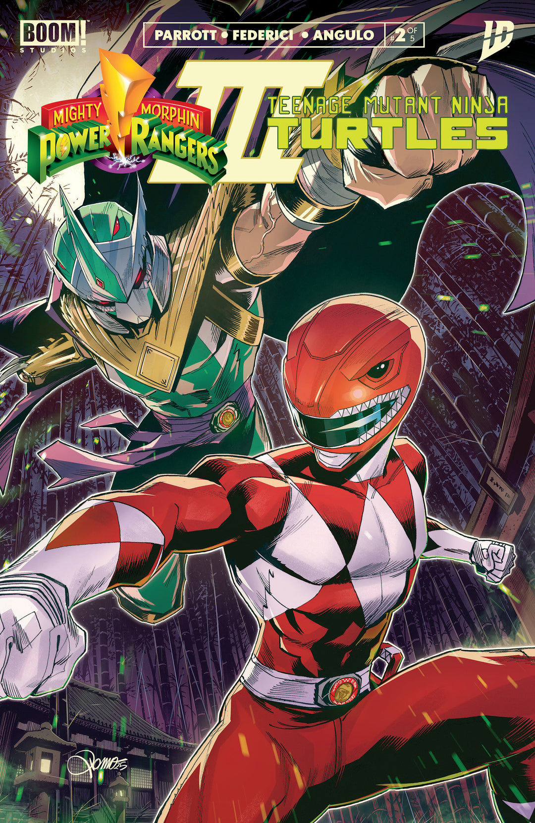 Mighty Morphin Power Rangers Teenage Mutant Ninja Turtles III #2 A Main (Dressed, Zonno)