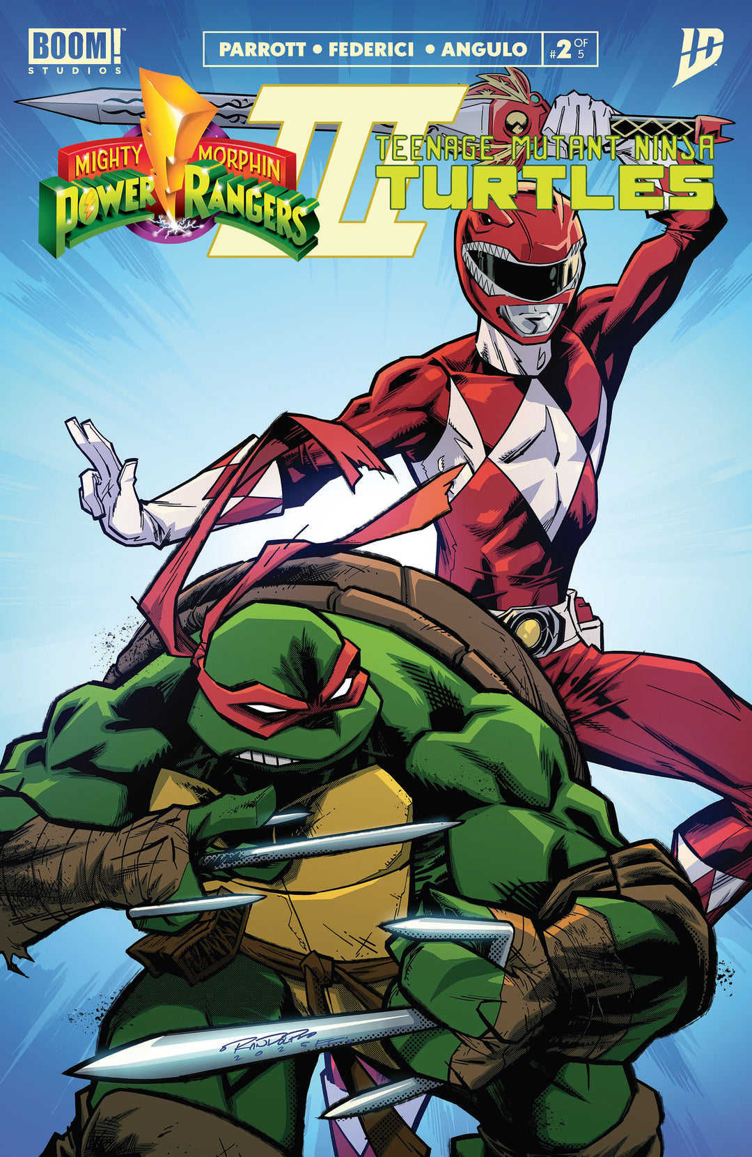 Mighty Morphin Power Rangers Teenage Mutant Ninja Turtles III #2 B Variant (Dressed, Randolph)