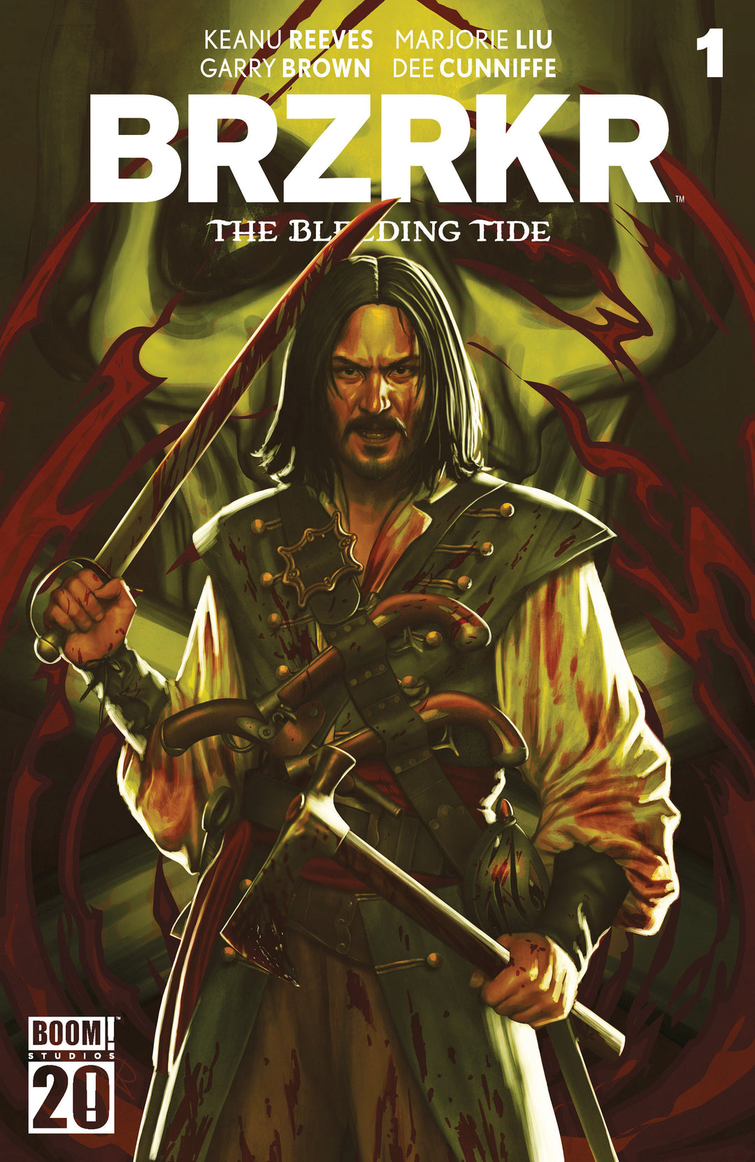 BRZRKR The Bleeding Tide #1 B Variant (Dressed, Puebla)