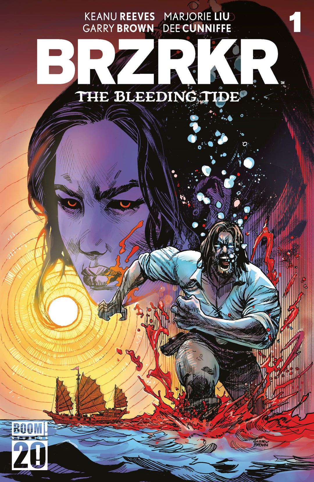 BRZRKR The Bleeding Tide #1 D Variant (Dressed, Foil, Brown)