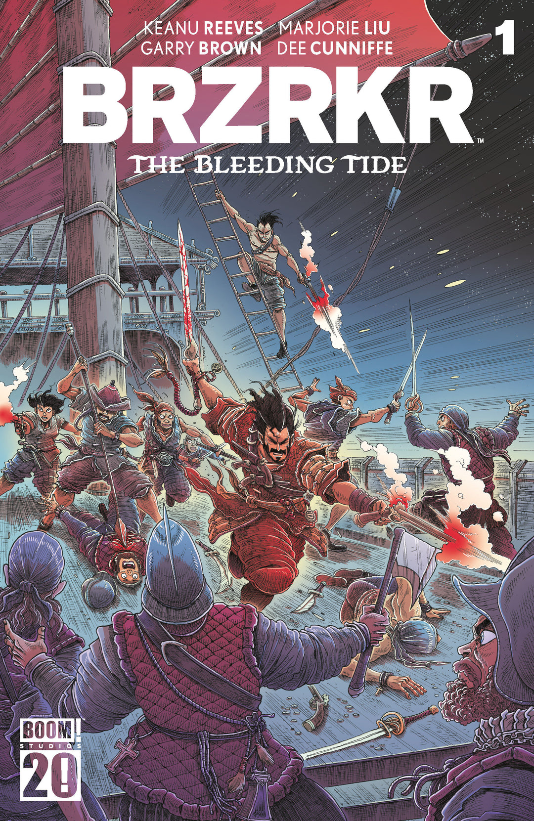 BRZRKR The Bleeding Tide #1 K FOC Reveal Variant (Dressed, Stokoe)