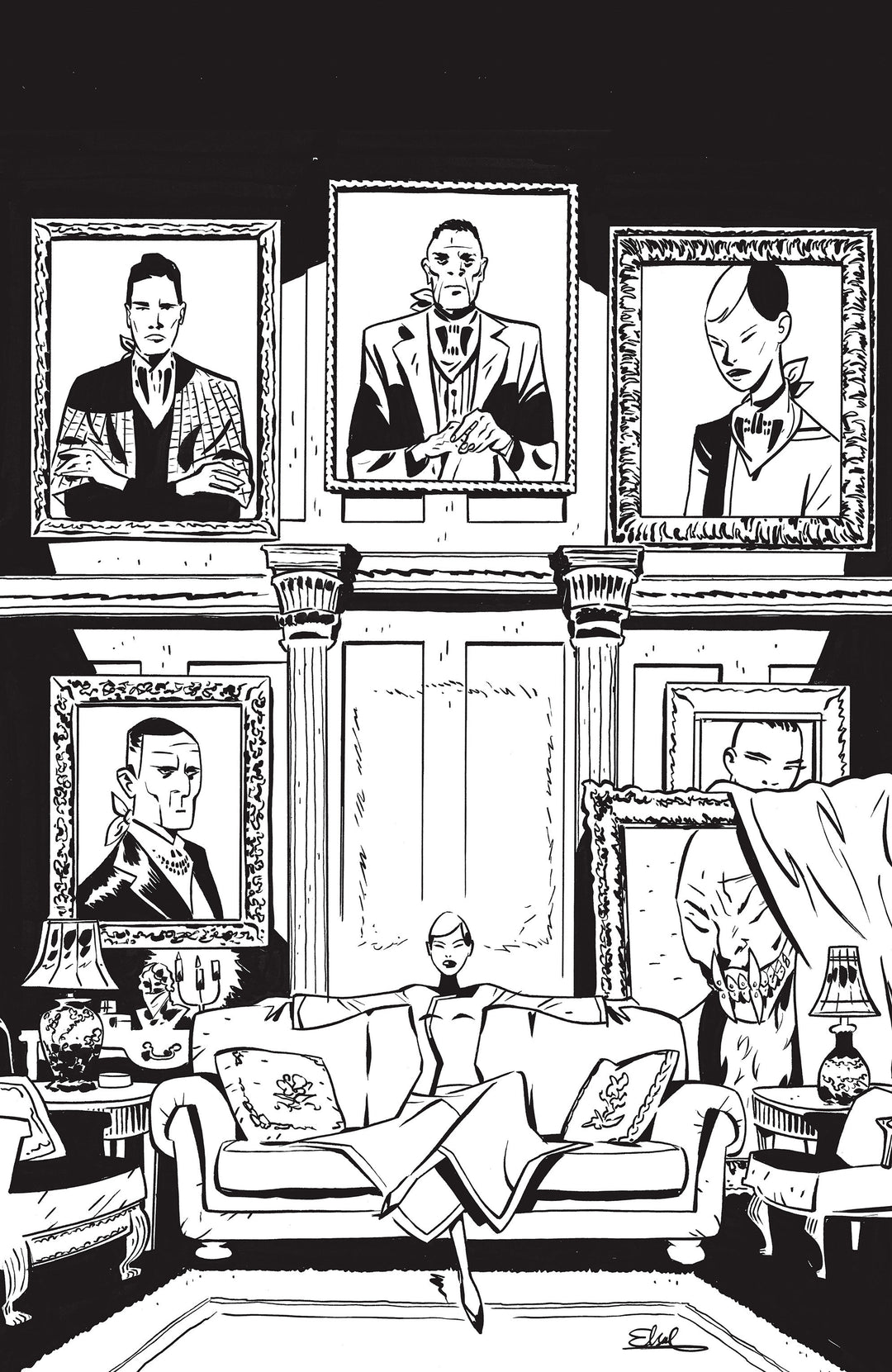 Fall Of The House Of Slaughter #1 D (1:10) Variant Edition (Full Art Inks, Charretier)