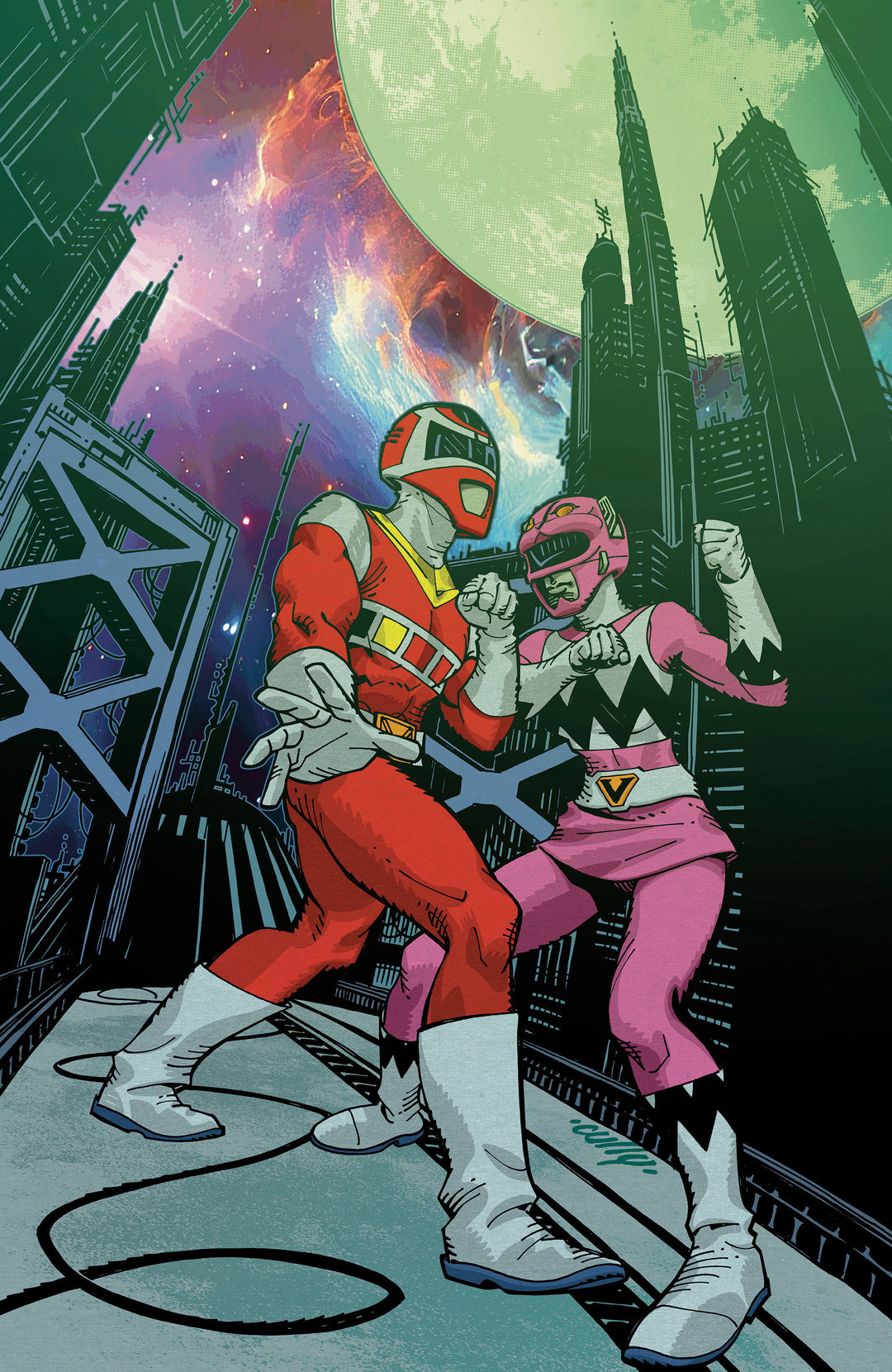 Power Rangers Unlimited #2 E (1:10) Variant Edition Foil Variant (Full Art, Foil, Hamner)