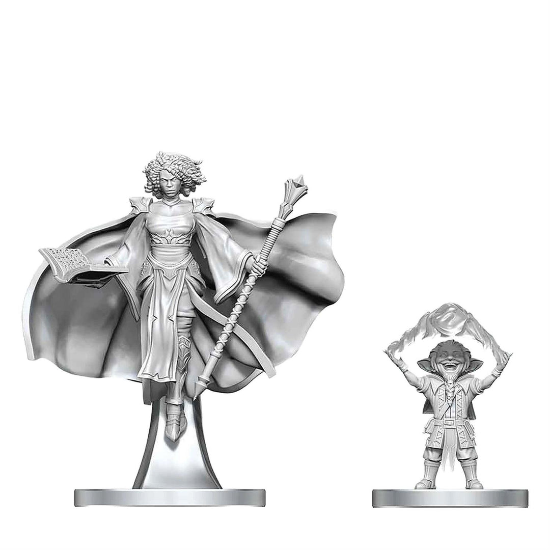 D&D Nolzur's Marvelous Miniatures: Gnome Warlock & Aasimar Wizard