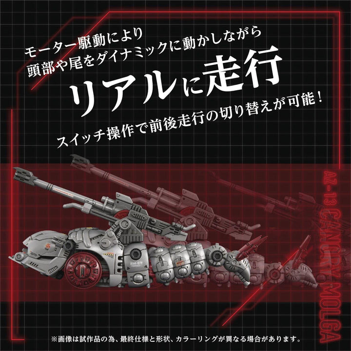 ZOIDS: AZ-13 - CANORY MOLGA (1/72 MOTORIZED PLASTIC MODEL KIT)