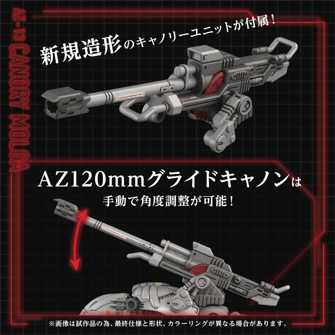 ZOIDS: AZ-13 - CANORY MOLGA (1/72 MOTORIZED PLASTIC MODEL KIT)