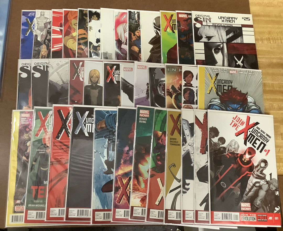 Lot of 37 Uncanny X-Men (2013) Marvel Comics #1-#35, #600 + Annual #1 Complete Bendis Run <OXL-05>