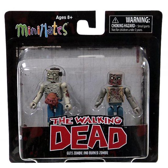 The Walking Dead Minimates Series 1 Guts Zombie & Burned Zombie Minifigure 2-Pack