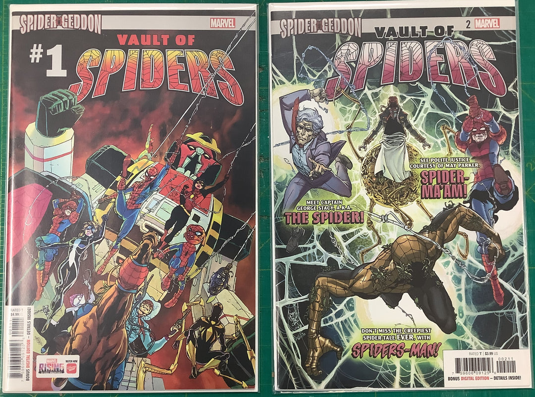 Vault Of Spiders #1 and #2 Complete Mini-Series - 1st App. of Spider-Byte, The Spider & Spider Cpt. Stacy <OXL-01>