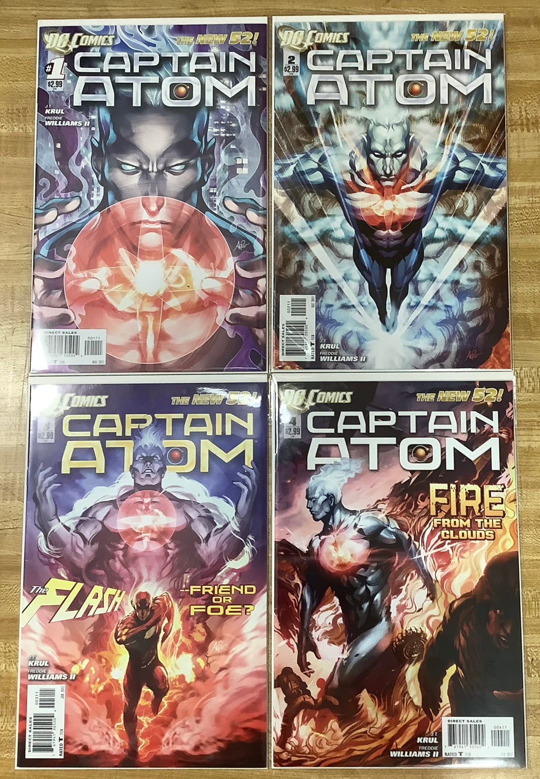 Lot of 13 Captain Atom (2011) New 52 DC Comics 0 1 2 3 4 5 6 7 8 9 10 11 12 Complete Run/Set!