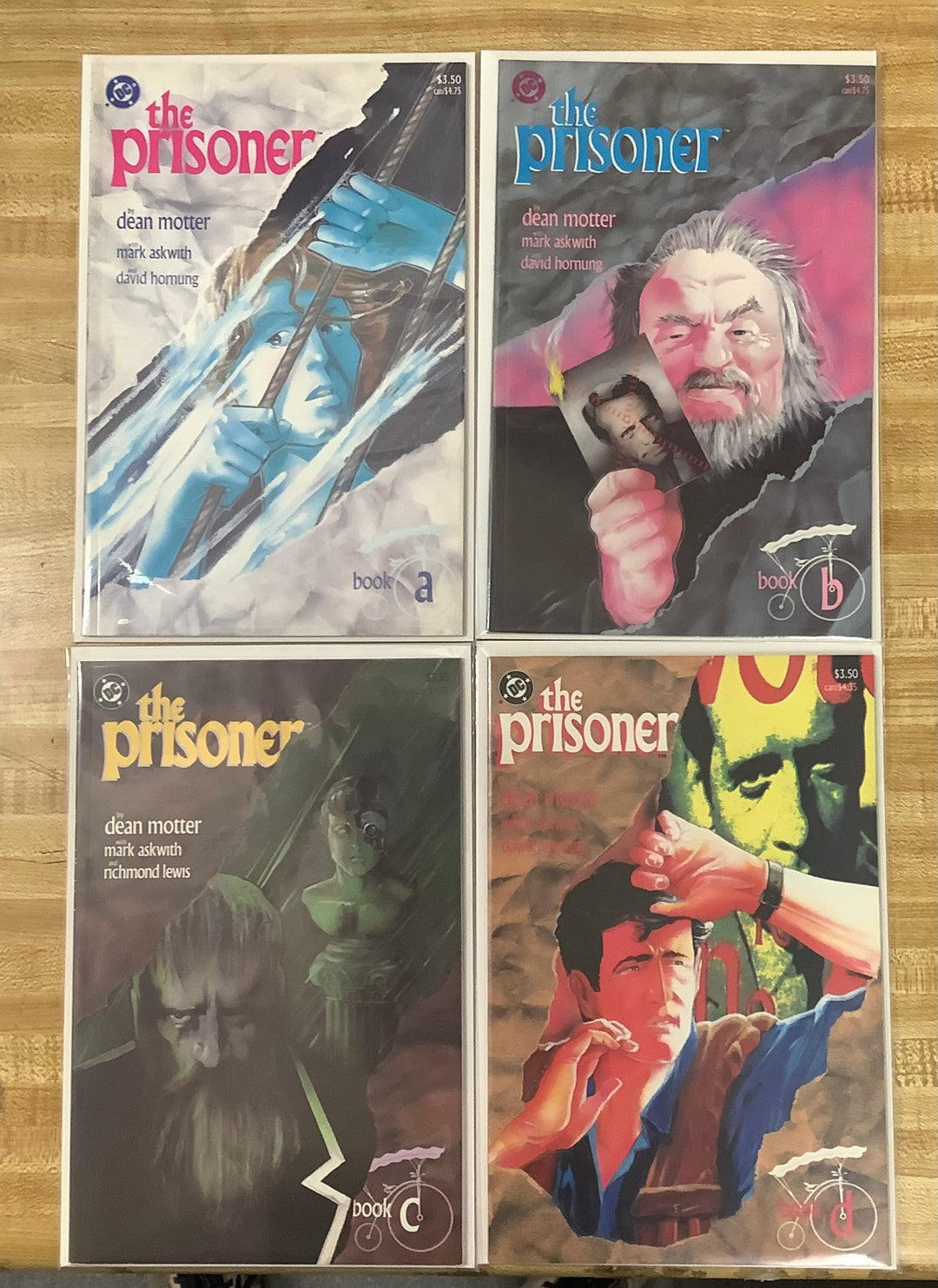 Lot of 4 The Prisoner DC Comic Books 1 2 3 4 Complete Series Set!
