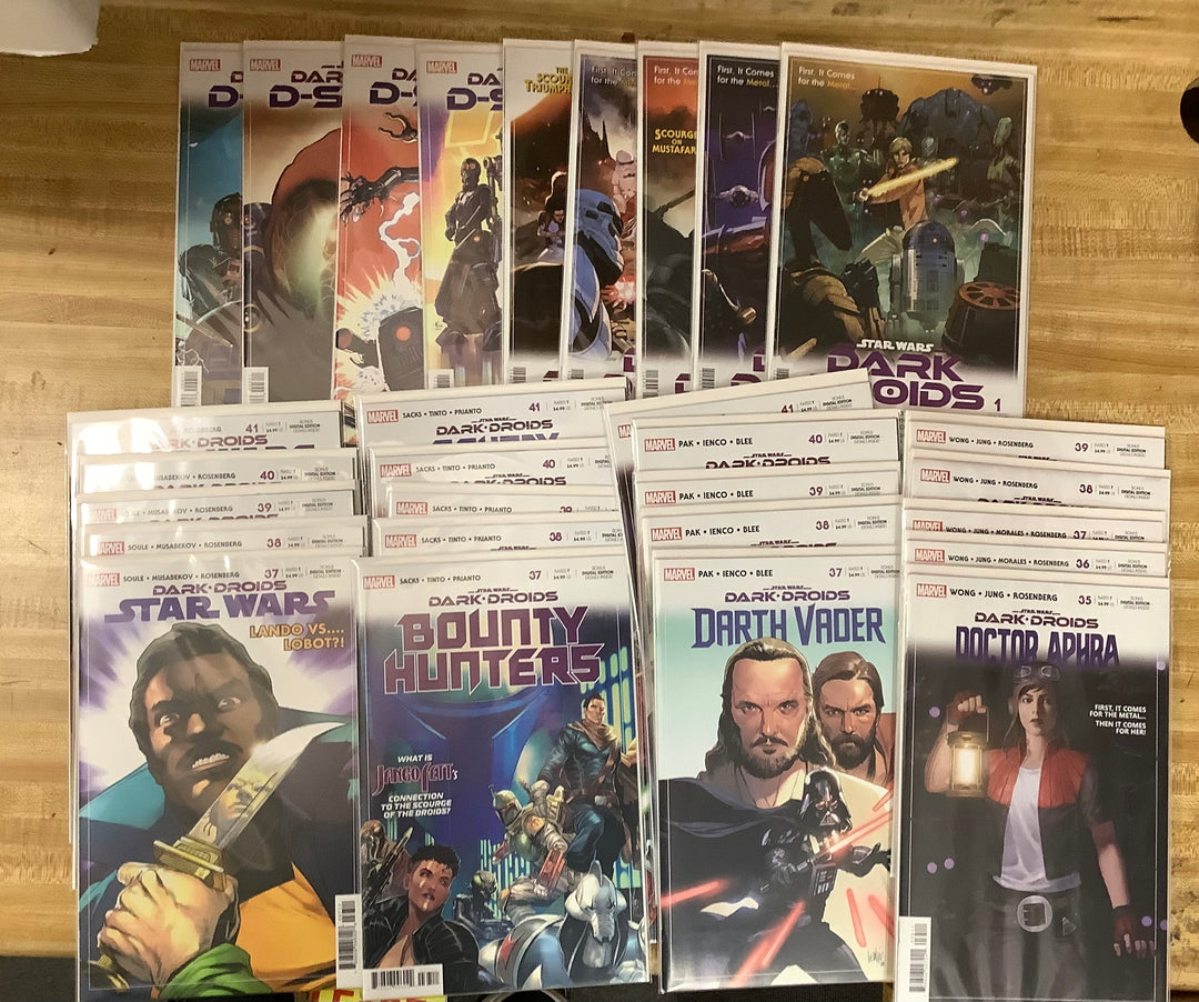 Lot of 29 Star Wars: Dark Droids Marvel Comics - Complete Event Run Main Series and All Tie-Ins!